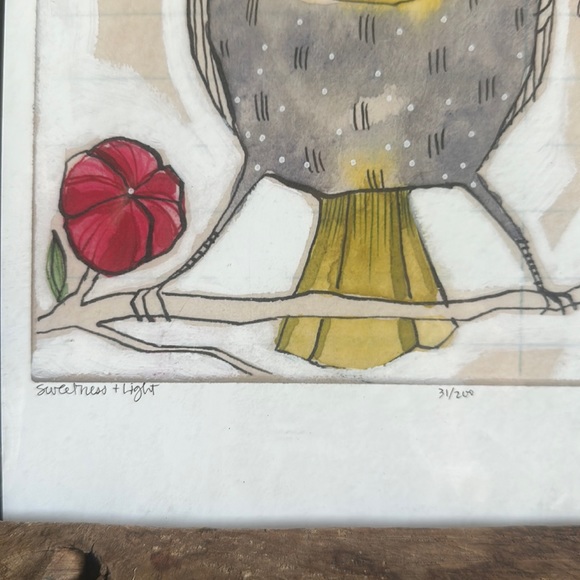 Cori Dantini Limited Edition print Bird Esteemed  whimsical Inspirational - Picture 3 of 6